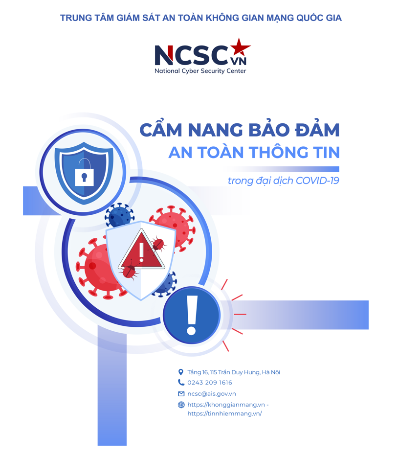 Cẩm nang Bảo đảm An toàn thông tin trong đại dịch COVID-19 Cam nang Bao dam An toan thong tin trong dai dich COVID-19