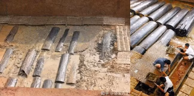 Vì vậy, đoàn khảo cổ của Cục Di sản văn hóa Qquốc gia nhanh chóng tiếp cận hiện trường. Theo các chuyên gia, ngôi mộ cổ có diện tích 160 m2 và được xây dựng cách đây khoảng 2.500 năm.