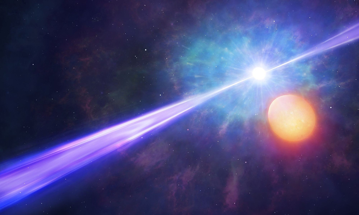 Theo tính toán của các chuyên gia, ước tính một vụ nổ tia gamma có thể phóng ra hàng tấn tia gamma phóng xạ năng lượng cực cao vào vũ trụ.