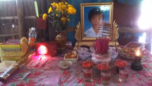 Di ảnh An- cháu bé được cho là chết bất thường sau khi tiêm thuốc tại phòng mạch tư.