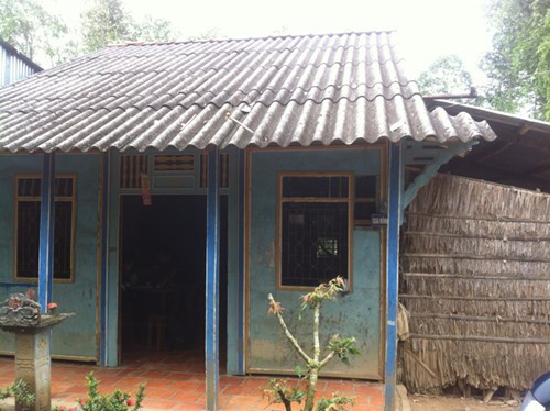 Ngôi nhà, nơi anh em An-Long sinh sống trước khi vụ việc xảy ra.