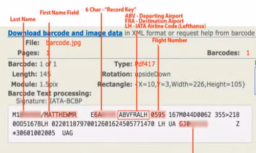 Kẻ trộm có thể ăn cắp thông tin cá nhân của bạn qua mã vạch trên vé máy bay.