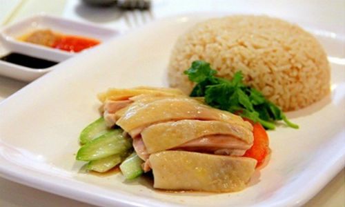 Món cơm gà Hải Nam ngon đúng điệu.