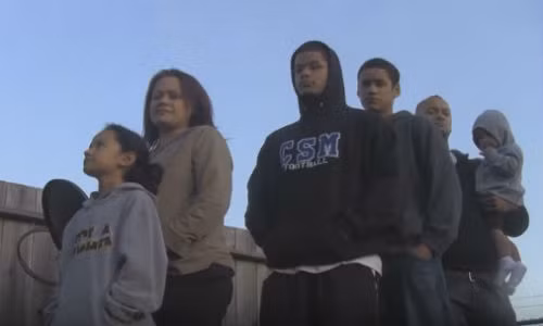 Hình ảnh gia đình cao nhất thế giới.