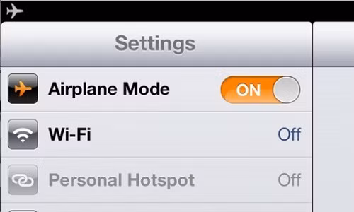 Chế độ máy bay giúp tiết kiệm pin cho iPhone của bạn.