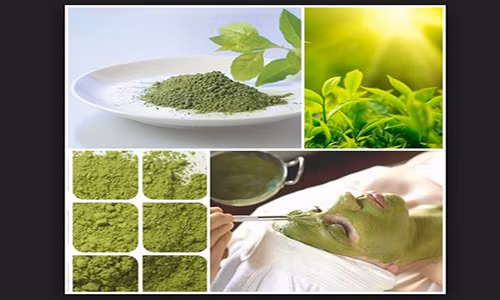 Bột trà xanh có công dụng làm đẹp hiệu quả.