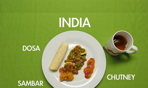 Bữa sáng đặc trưng của người dân Ấn Độ.