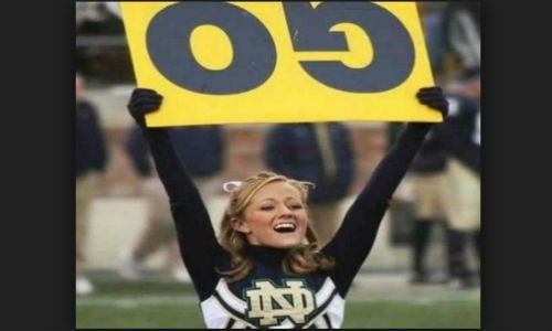 Hành động giơ ngược rất ngớ ngẩn.