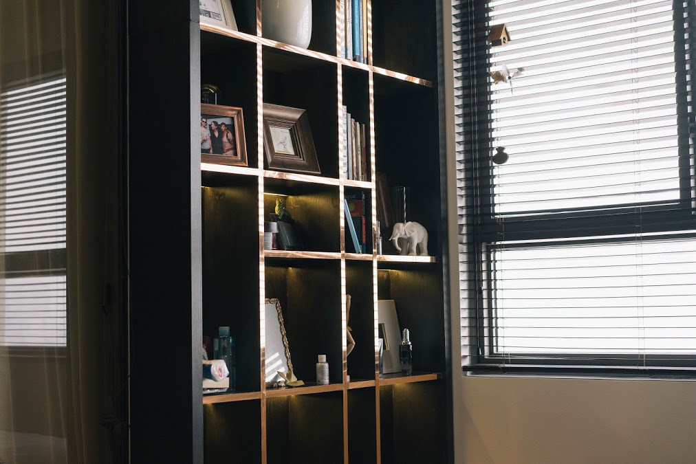 Căn hộ do chính anh Huy thiết kế và thi công, tất cả tạo thành một không gian mở, bố trí như một căn studio rộng lớn.