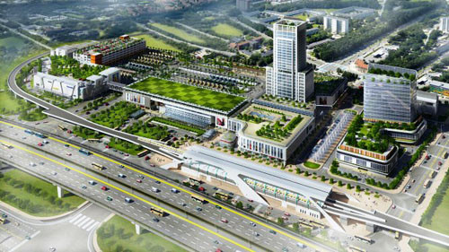 Phối cảnh BXMĐ mới ở cửa ngõ phía Đông TP.HCM.