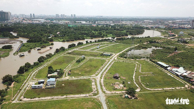 Khu đất thuộc dự án Bắc Rạch Chiếc. Nguồn ảnh: Tuổi Trẻ