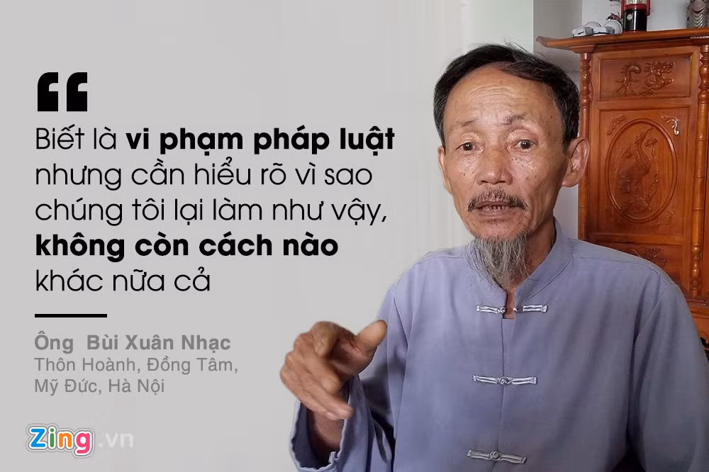 Cũng trong buổi đối thoại lịch sử vào 22/4, ông Bùi Xuân Nhạc cho rằng để hiểu được việc giữ người của dân Đồng Tâm phải nhìn vào nguyên nhân sâu xa của vụ việc.