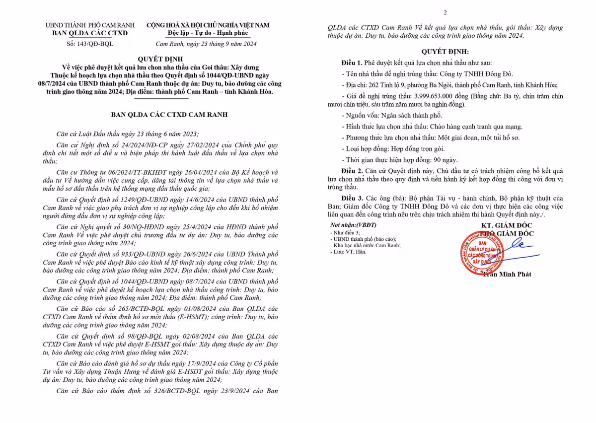 Khanh Hoa: Goi thau sua duong hon 9 ty co ve tay cong ty Dong Do?-Hinh-3