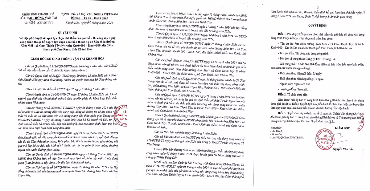 Khanh Hoa: Goi thau sua duong hon 9 ty co ve tay cong ty Dong Do?-Hinh-4