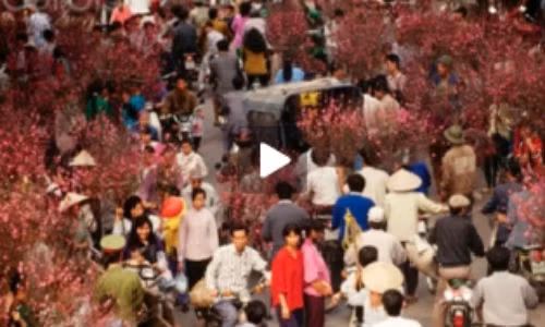 Hinh anh kho quen o cho hoa Tet thoi bao cap