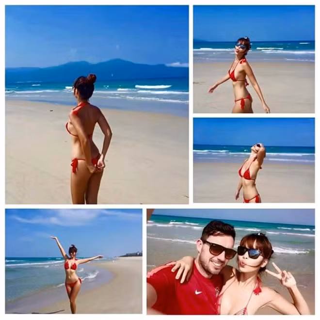 Người mẫu diện bikini khoe dáng đẹp.