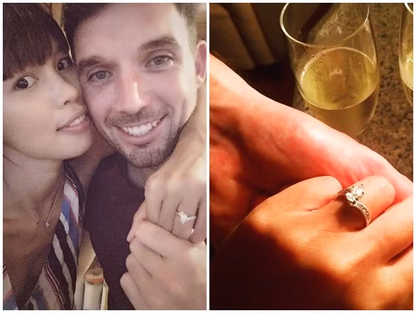 Hà Anh khoe khoảnh khắc hạnh phúc được bạn trai cầu hôn trên trang cá nhân.