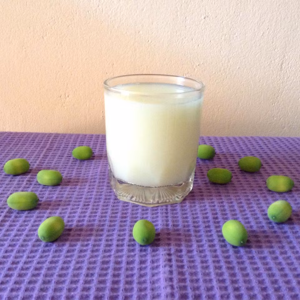 Sữa hạt sen sau khi hoàn thành thơm lừng mùi hạt sen, vị ngọt vừa, sền sệt không quá đặc. Có thể uống nóng hoặc uống lạnh đều ngon. 