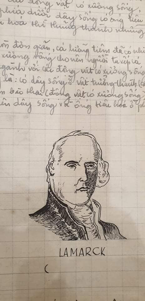 Không phải những trang giấy chỉ toàn chữ như thường thấy, cuốn vở ghi chép môn Sinh học của thế hệ đi trước chẳng khác nào một tác phẩm hội họa.