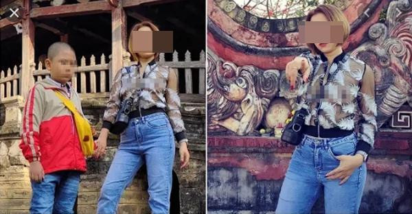 Phong cách ăn mặc của chị khiến những người xung quanh phải lắc đầu ngán ngẩm. Họ thậm chí còn ngoảnh lại bàn tán không ngừng.