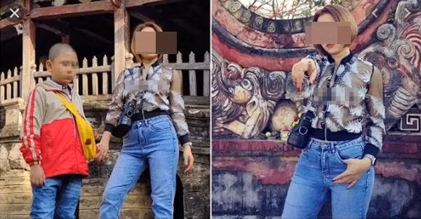 Phong cách ăn mặc của chị khiến những người xung quanh phải lắc đầu ngán ngẩm. Họ thậm chí còn ngoảnh lại bàn tán không ngừng.