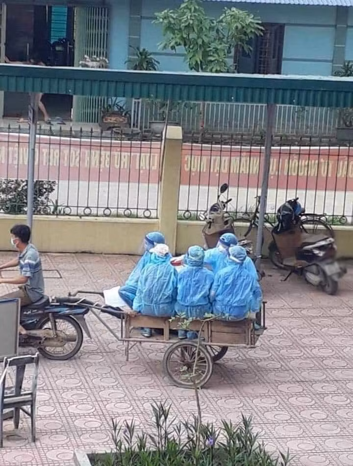 Hình ảnh này khiến cư dân mạng vừa thương, vừa buồn cười. Không ít lời khen được gửi đến vì hình ảnh quá đáng yêu, mọi người đã linh động trong mọi hoàn cảnh miễn sao dịch bệnh nhanh chóng được khống chế.