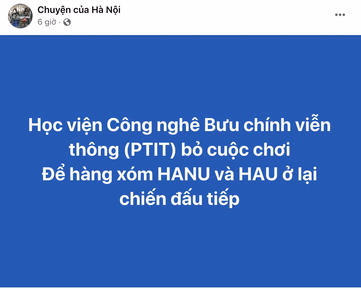 Học viện Công nghệ Bưu chính viễn thông mới đây cũng có thông báo cho tổ chức giảng dạy - học tập trực tuyến từ ngày 04/05/2021. Ảnh: Chụp màn hình