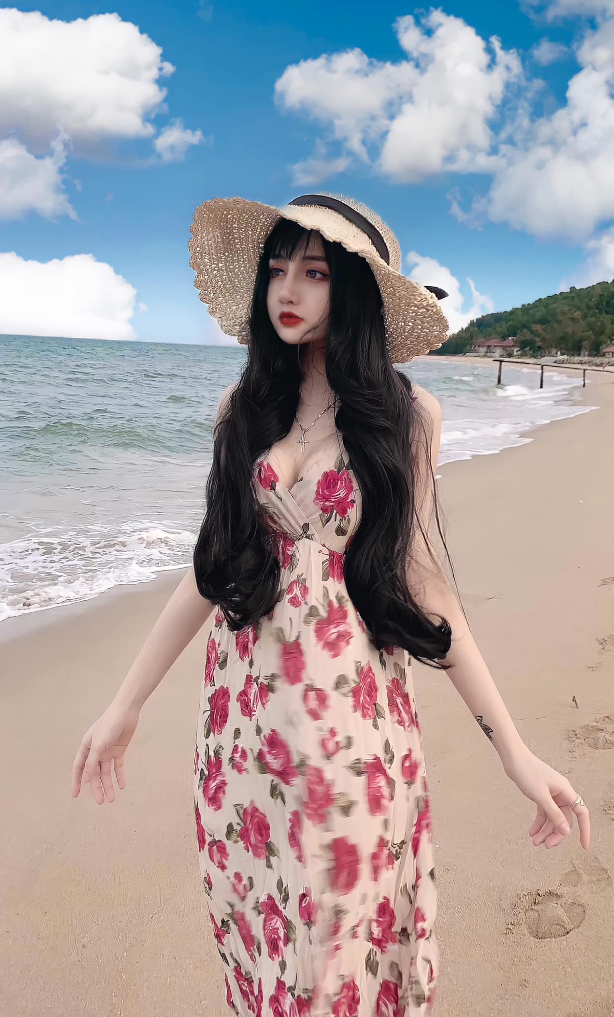 Sở hữu nhan sắc bánh bèo là thế, nhưng Trang Shin lại vô cùng yêu thích các môn thể thao, đặc biệt bóng đá. Ảnh: FBNV