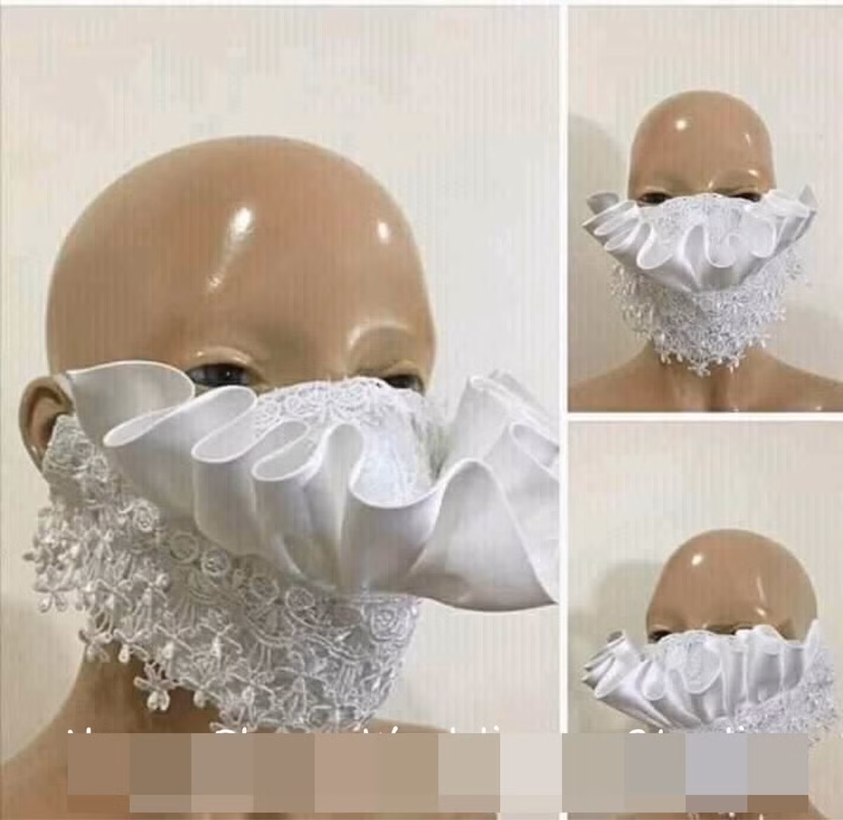 Trên mạng xã hội đã chia sẻ nhiều thiết kế khẩu trang cô dâu vô cùng đẹp mắt, độc đáo với nhiều chi tiết cầu kỳ, tỉ mỉ. Những chiếc khẩu trang này hứa hẹn sẽ là vật dụng được nhiều cô dâu lựa chọn cho đám cưới vào mùa dịch.