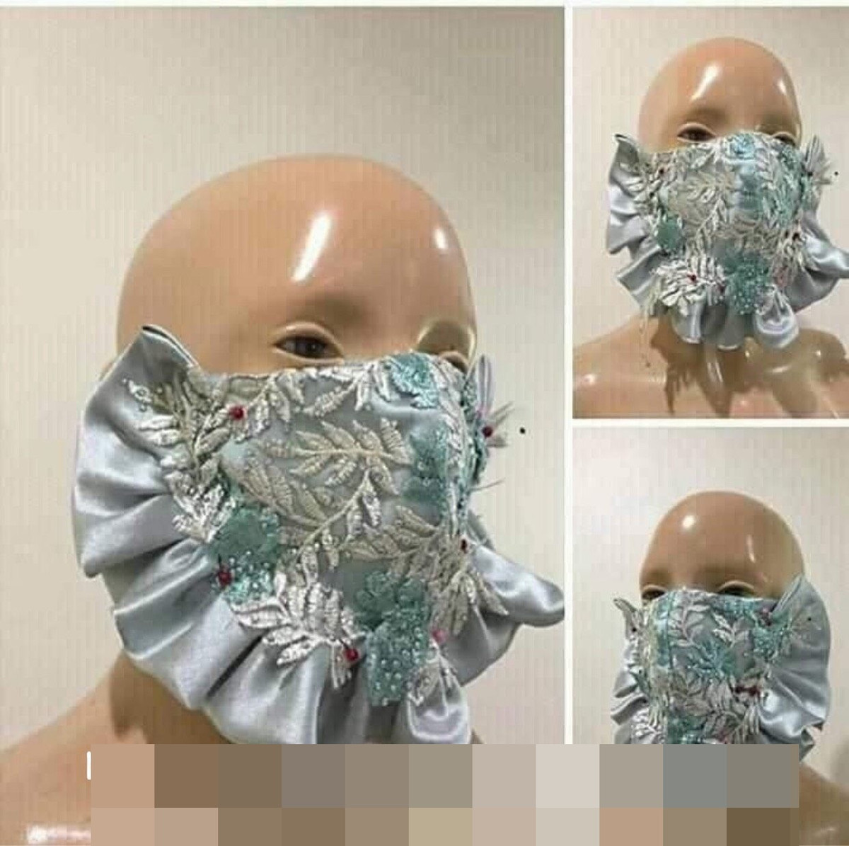 Ngoài việc tìm kiếm chiếc váy cưới hoàn hảo, các cô dâu đã phải nghĩ tới việc làm mọi thứ nổi bật hơn bằng cách lựa chọn được chiếc khẩu trang phù hợp với trang phục của mình.