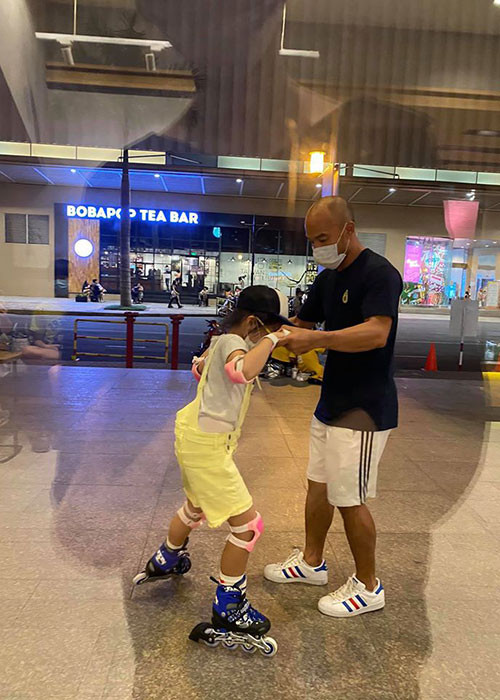 Xuân Lan không ít lần khoe người chồng hiện tại cưng chiều con riêng của cô.