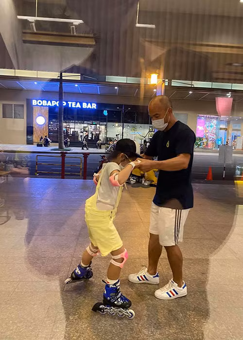 Xuân Lan không ít lần khoe người chồng hiện tại cưng chiều con riêng của cô.