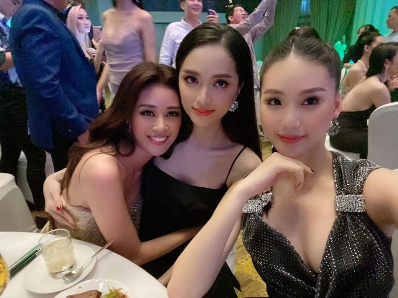 Quỳnh Hoa là học trò của Hương Giang Idol (ở giữa) tại Siêu mẫu Việt Nam 2018.