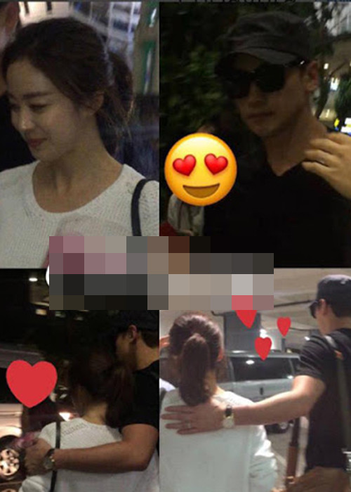 Bi Rain luôn yêu chiều Kim Tae Hee. Fan phát hiện sau bao năm bên nhau, nam ca sĩ vẫn giữ thói quen ôm lấy vợ thật chặt mỗi khi di chuyển.