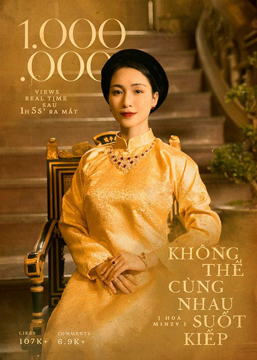 Hòa Minzy mất 2 năm để thực hiện MV mới. Trong đó, công đoạn chuẩn bị trang phục lên đến 1 năm.