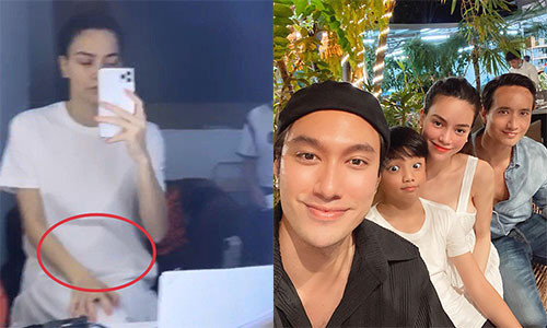 Ho Ngoc Ha lo dien ben Kim Ly sau tin don mang bau