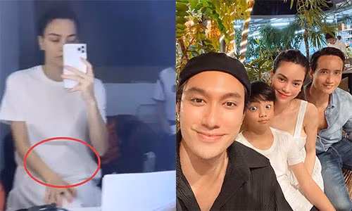 Ho Ngoc Ha lo dien ben Kim Ly sau tin don mang bau