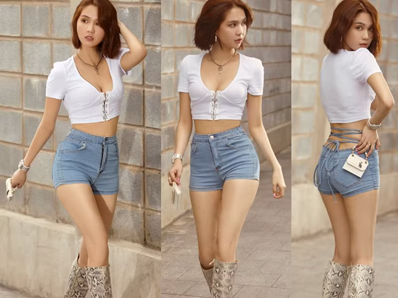 Trước khi bị chê vì giảm cân quá đà, Ngọc Trinh vốn sở hữu vóc dáng nuột nà.