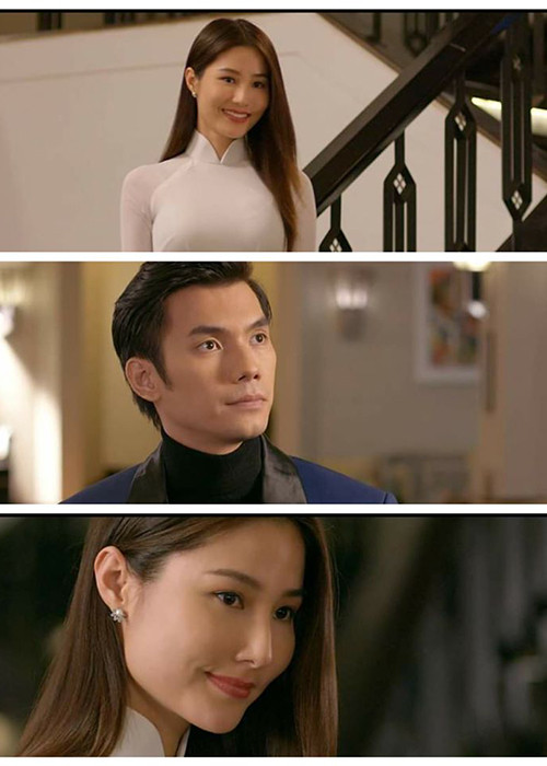 Nhân vật Linh của Diễm My thầm yêu Minh (Nhan Phúc Vinh). Hiện tại, đây là cặp đôi yêu thích của nhiều khán giả phim "Tình yêu và tham vọng".