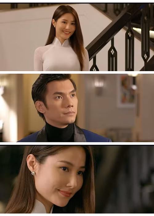 Nhân vật Linh của Diễm My thầm yêu Minh (Nhan Phúc Vinh). Hiện tại, đây là cặp đôi yêu thích của nhiều khán giả phim "Tình yêu và tham vọng".