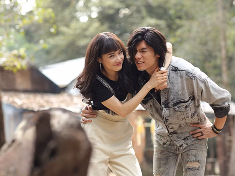 Nhã Phương và Nhan Phúc Vinh quen biết nhau khi học chung khoa diễn xuất tại Trường đại học Sân khấu điện ảnh. Ảnh: Thể thao văn hóa