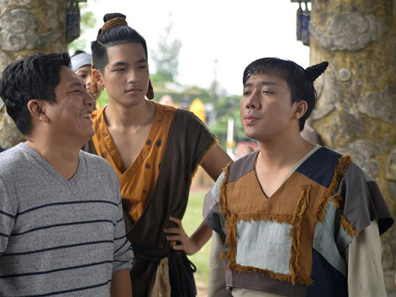 Đáp lại, Đức Thịnh cho rằng Trấn Thành sai với ê-kíp phim "Trạng Quỳnh" khi bênh vực chỉ một mình phim "Cua lại vợ bầu", dù cả hai phim có sự tham gia diễn xuất của Trấn Thành. Ảnh: Vietnamnet