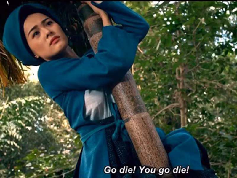 Diễn xuất của Hạ Vi trong "Tấm Cám: Chuyện chưa kể" nhận bình luận tiêu cực. Cô bị chê diễn đơ và non kém. Ảnh: Vietnamnet