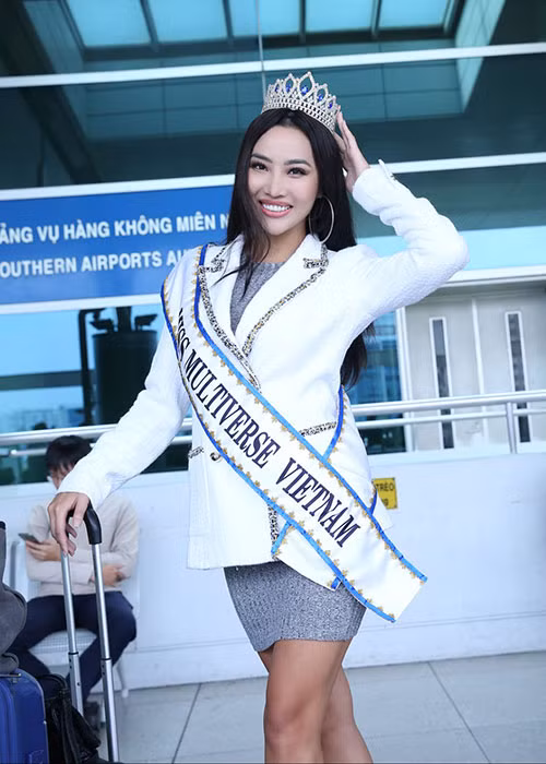 Cô dự thi Miss Globe 2018, Miss Multiverse 2018.