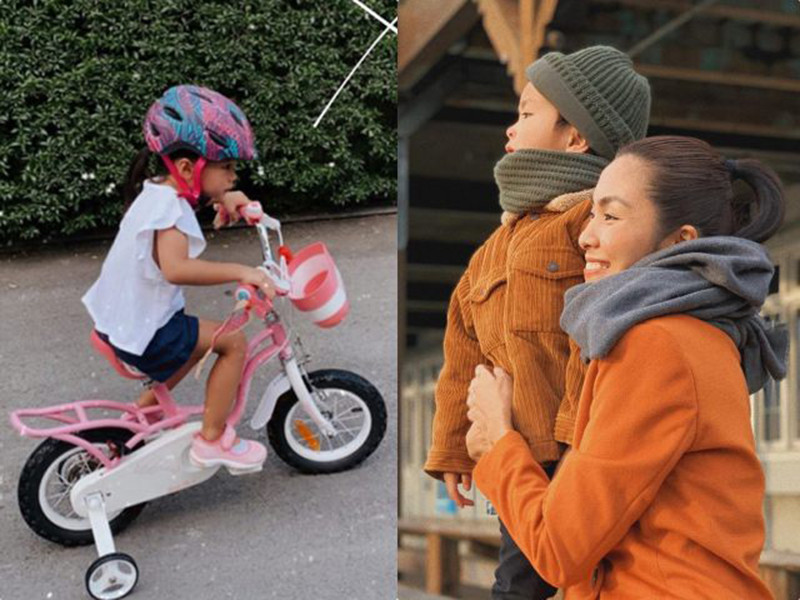 Con trai của Hà Tăng tròn 5 tuổi còn con gái của nữ diễn viên hơn 3 tuổi.