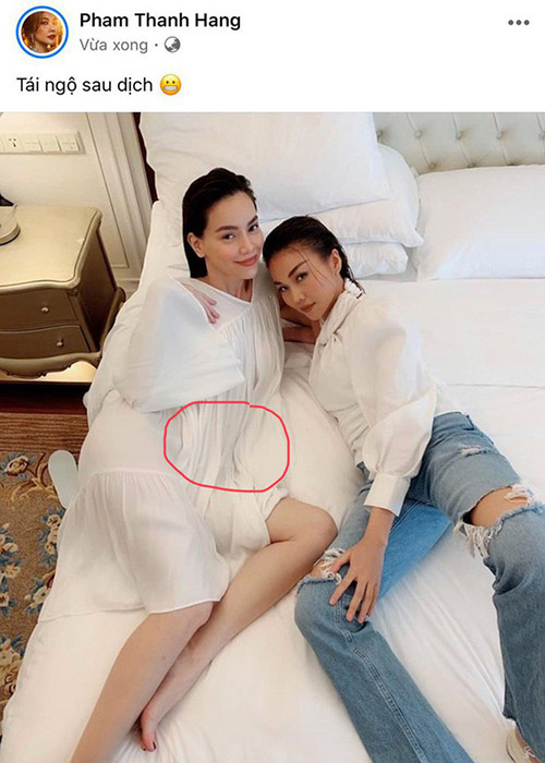 Sự thay đổi trong phong cách thời trang cũng khiến Hà Hồ rơi vào nghi vấn mang thai.