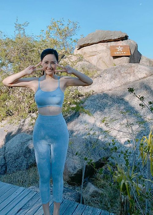 Nàng hoa hậu tự tin mặc gợi cảm sau khi giảm cân thành công.