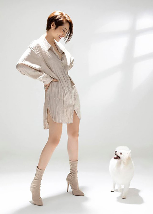 Từ năm 2019 đến nay, Bảo Anh để tóc ngắn cá tính.