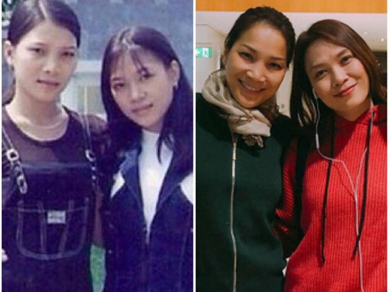 Hình ảnh đôi bạn thân vào năm 1998. Khi đó, cả hai ra Hà Nội diễn. Hồng Ngọc kể Mỹ Tâm lần đầu ra Hà Nội nên đã rủ đàn em đến lăng Bác chơi. “Mặc dù lúc đó tôi đang ốm nhưng cũng đành chiều lòng vì Tâm thực sự rất háo hức. Tuy nhiên, đi được nửa chừng thì tôi đau bụng quá, chịu không được nên hai chị em phải đi về”, Hồng Ngọc nhớ lại.