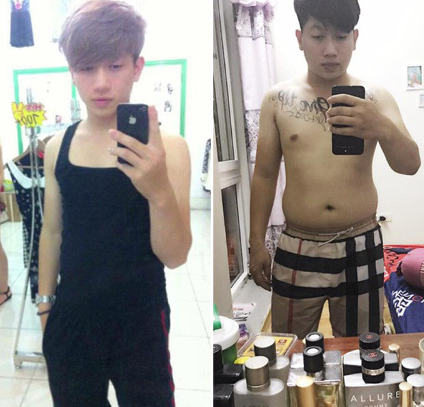 Sau khi kết hôn, phụ nữ luôn miệng kêu ca rằng, lấy chồng thật khổ. Chính cuộc sống gia đình bận rộn đã khiến nhan sắc xuống dốc không phanh. Thế nhưng, phụ nữ không hề biết rằng, đàn ông cũng khổ vậy thôi. Thực chất, sau khi lấy vợ, phong độ "thời còn trẻ" của họ cũng sa sút nhiều, thay vào đó là vẻ ngoài xập xệ và già nua không kém. Ngày xưa không 6 múi thì cũng phải được 2 múi, giờ thì 1 múi nguyên tảng.